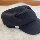 Black Corduroy Cabbie Hat Photo 1