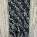 Victoria's Secret  Midi Satin Slip Skirt, Black/White Floral, Viscose NWT Photo 3