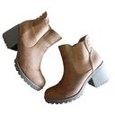 Dirty Laundry  Womens Lita Lug Sole Chunky Block Heel Round Toe Booties Size 11 Photo 1