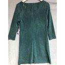 Trixxi  Green Glittery 3/4 Sleeve Wide Neckline A-Line Dress XXL Photo 1