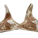 Aerie  scoop Floral Nude tan bra size X-Large Photo 0