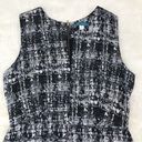 Pim + Larkin  Metallic Tweed Mini Sheath Dress Sleeveless Gray Black Size Medium Photo 2