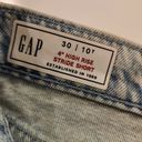 Gap NWT  Light Acid Washed High Waisted Jean Shorts 10 Tall Photo 7