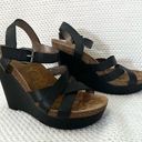 Sam Edelman  Nelson Black Leather Strappy Platform Wedge Heel Dress Sandals 10 Photo 0