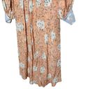 Hunter Bell  Women's Silk Casper Marfa Flowers Peach Floral Midi Dress Size 0 Photo 8