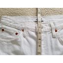 RE/DONE 70s Stove Pipe High Rise Jeans White Destroyed Straight Leg Womens Sz 26 Photo 9