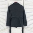 Jones New York  Knit Belted Button Front Jacket Gray Medium Photo 10