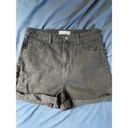 Modcloth  Curvy Black Denim Shorts MS007 High Rise Cutoff Jeans Size 32 Photo 5