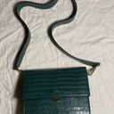 JW Pei Mini Flap Crossbody - Dark Green Croc Photo 9