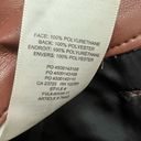 Wilfred  Aritzia Melina Brown High Rise Straight Leg Vegan Leather Pants size 12 Photo 8