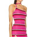 Jacquemus  La Mailed Concha Top in Dark Pink 36 2-4 New Womens Halter Tank Photo 1