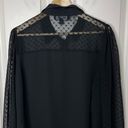 Laundry by Shelli Segal NWT  Sheer Dot Balloon Sleeve Blouse (Black) - XL Photo 2