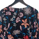 Who What Wear  Womens Floral Long Sleeve Semi Sheer Blouse Multicolor Small Photo 4