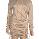 Zaful Hooded Long Sleeve Drawstring Ruched Mini Dress Photo 3