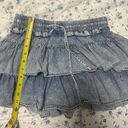 Ruffled Jean Skirt Size M Photo 1