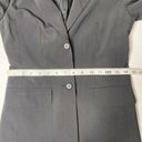 BCBGMAXAZRIA BCBG Maxazaria Jacket Blazer Sz 2 Pinstripe Black Light Shoulder Pads Stretch Photo 9