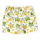 Isaac Mizrahi  New York Tailored Shorts Chino Lemon Printed Flat Front Womens 16 Photo 2