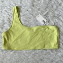 Good American  Scuba Hot Shoulder Bikini Top in Key lime001 size 5 Photo 0