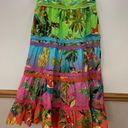 Farm Rio EUC  Ombré Forest Midi Skirt Size Medium Retails $225 Photo 8