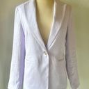 Mango ✨NEW✨  Blazer suit 100% linen Light Pastel Lilac Size 2 Photo 3