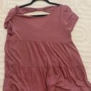 Pink Lily Pink Babydoll Top Photo 0