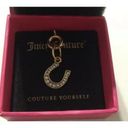 Juicy Couture Rare Retro  Silver “Couture Yourself” Mini C-Pave Horseshoe Charm Photo 3