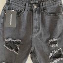 Pretty Little Thing Black Distressed Jeans Photo 1