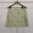 Patagonia  Printed Snap Waist Wrap Skirt Mini Athletic Floral Green White Active Photo 7