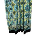 Ny Collection  Buckle Strap Printed Maxi Dress Green and Blue Size Large Photo 1