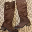 Arturo Chiang  Brown Suede Over the Knee Boots At-Sharin 6 Photo 1