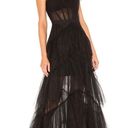 BCBGMAXAZRIA black Tulle Corset Gown Photo 0