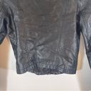 Abercrombie & Fitch  Black Vegan Leather Moto Jacket Full Zip Biker Size XS Photo 10