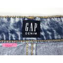 Gap NEW  Acid Wash Mini Skirt Denim Jean Stonewashed Retro 80s Vintage 27 Tall Photo 4