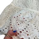 Maaji  Beach Swimsuit Cover Up Eyelet Mini Dress White Size Large Dreamy Boho Photo 4