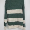 SO  GREEN/WHITE SUPER SOFT FUZZY LONG SWEATER SZ M Photo 4