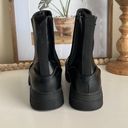 EGO NEW Y2K Black Chunky Slip On Heeled Platform Boots Photo 2