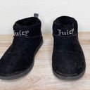 Juicy Couture  black rhimestone jewel ankle furry booties size 7 Photo 0