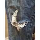 Bebe 2b  Women's Blue Denim Pockets Skinny Leg Distressed Skinny Jeans Size 29 Photo 5