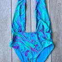 We Wore What  Swirl Chain Necklace One Piece Swimsuit XL NWOT Photo 2