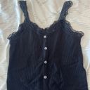 Dynamic black lace tank top Photo 0