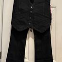 Free People Black Beckett Denim Suit Size 27 Vest and Jeans Set NWT Photo 3