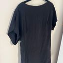 Milly  Black Silk Shift Tee Dress Photo 2