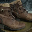 Born Shoes Born Lace Up Distressed Leather Boots  Photo 2