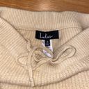 Lulus Meet Your Weekend Cream Knit Drawstring Joggers Photo 7