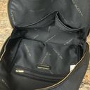 Big Buddha  Backpack Purse Black Vegan Leather 9x11x5 Gold Hardware N85 Photo 6