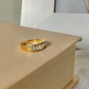 Vintage “Perseverance” Gold Baguette Diamond Ring 6 Classic Feminine Stacking Photo 7