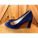 Tod's Tod’s GOMMA T75 SUEDE WEDGE IN NAVY BLUE size 34/4 Photo 2