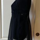 Frederick's of Hollywood VTG  BLACK SHEER LINGERIE CHEMISE SLIP DRESS Photo 2