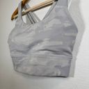 Lululemon Energy Bra Long Line *Medium Support Size 6 Silver/White Camo Photo 3