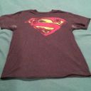 DC Comics Superman Logo Gray T-Shirt Photo 0